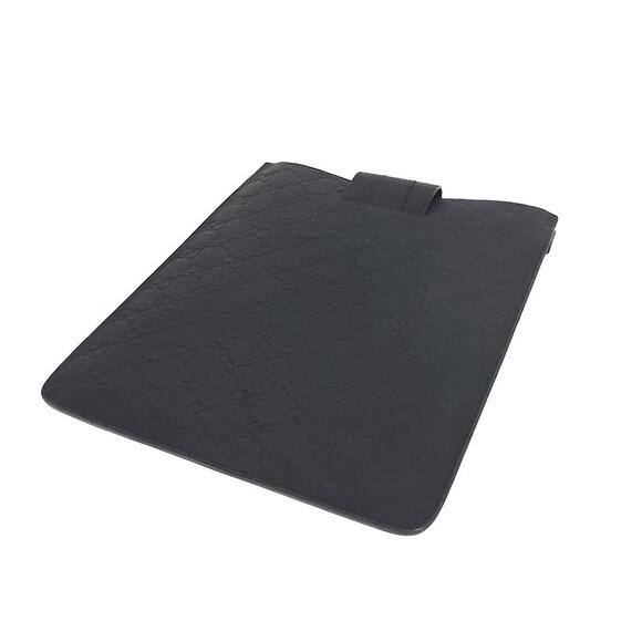 GUCCI GG Canvas Guccissima Web Sherry Line iPad Case Black 256575 - Picture 2 of 4